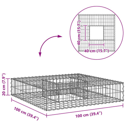 Gabion Raised Bed Silver
