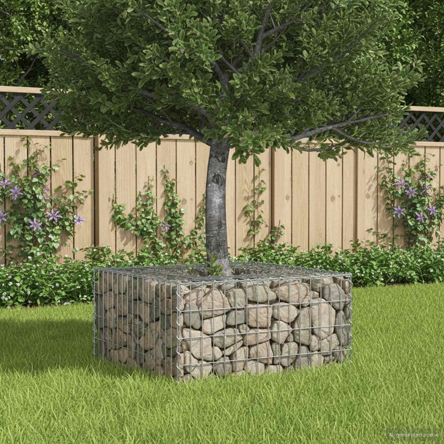 Gabion Raised Bed Silver