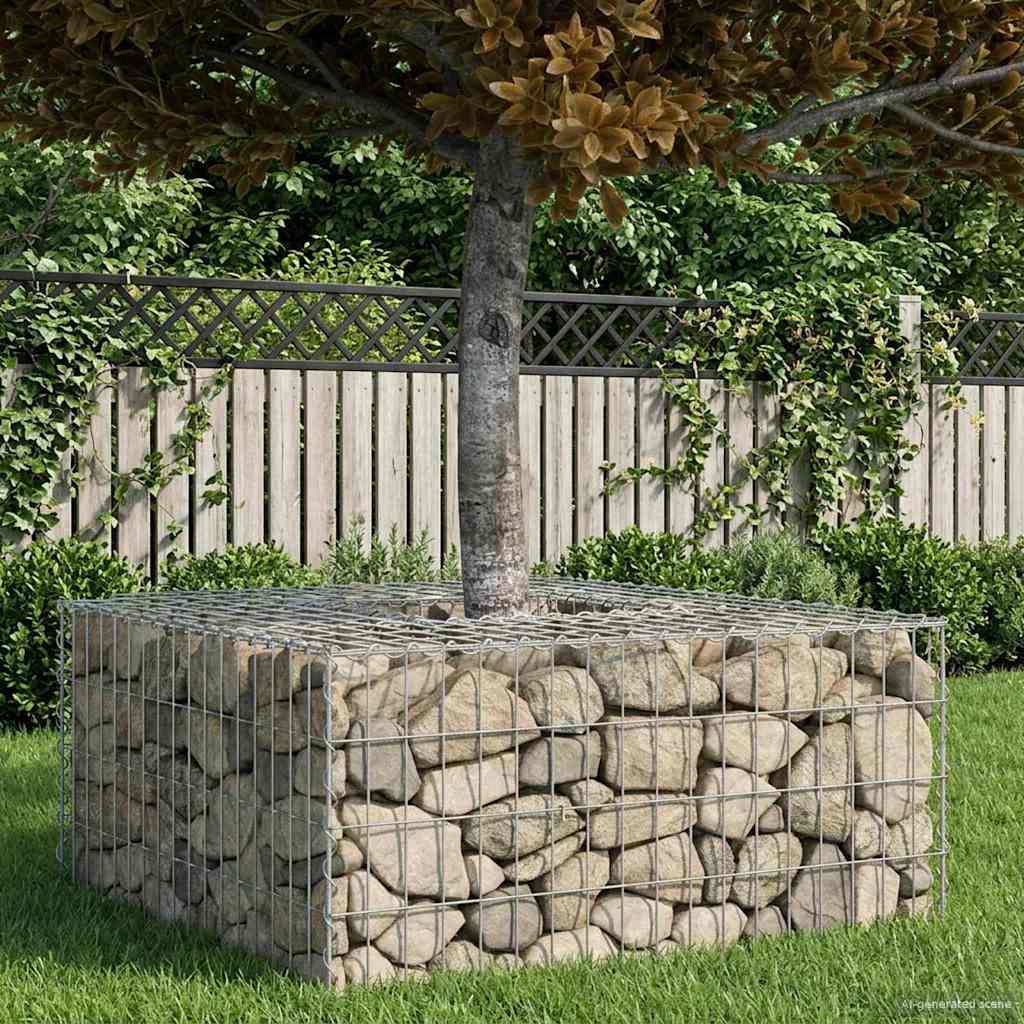 Gabion Raised Bed Silver