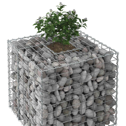 Gabion Raised Bed Silver