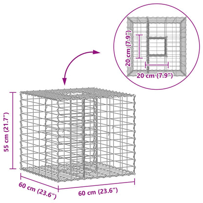 Gabion Raised Bed Silver