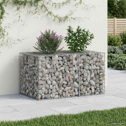 Gabion Raised Bed Silver