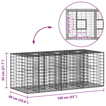 Gabion Raised Bed Silver