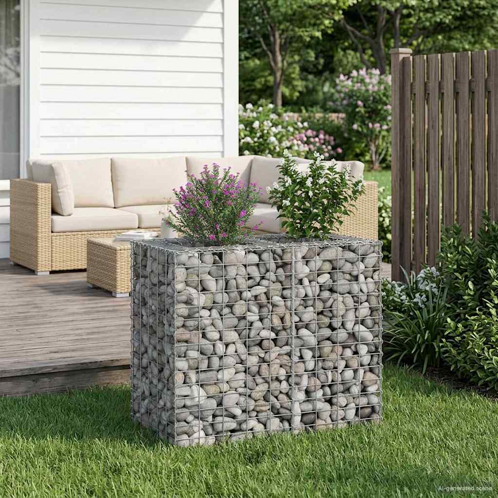 Gabion Raised Bed Silver