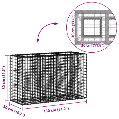 Gabion Raised Bed Silver