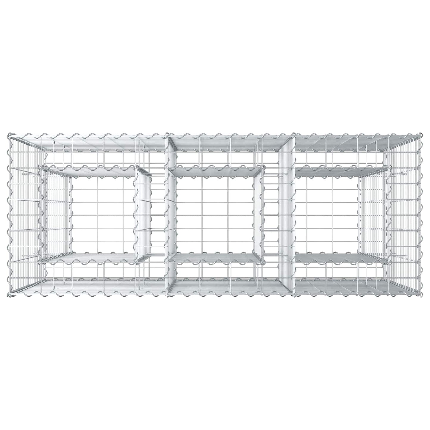 Gabion Raised Bed Silver