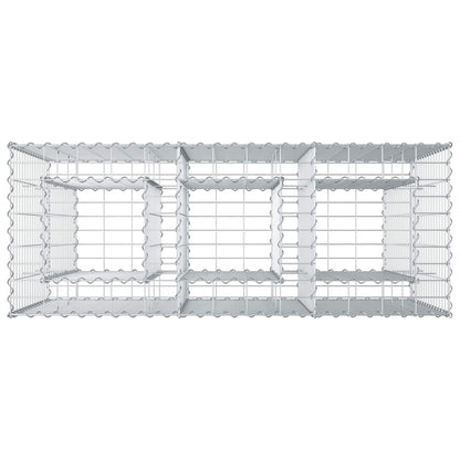 Gabion Raised Bed Silver