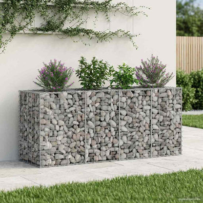 Gabion Raised Bed Silver