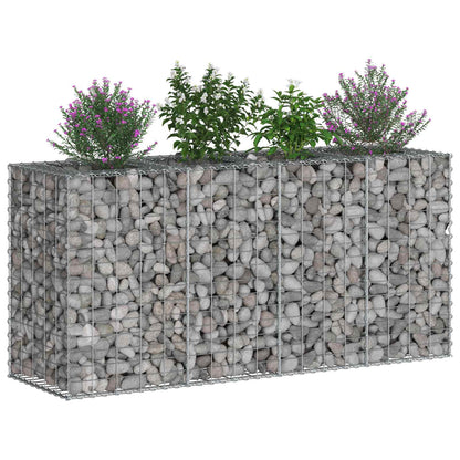 Gabion Raised Bed Silver