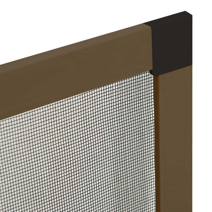 Insect Screen for Windows Brown 110 x 130 cm