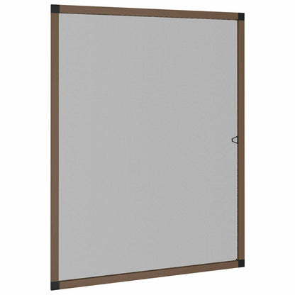 Insect Screen for Windows Brown 110 x 130 cm