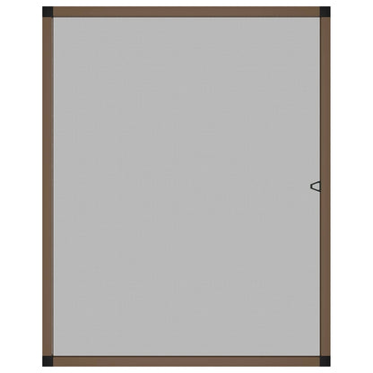 Insect Screen for Windows Brown 120 x 140 cm