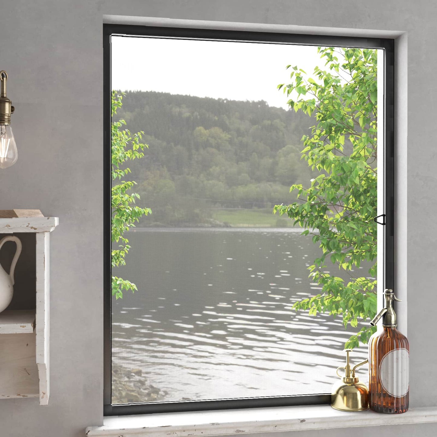 Insect Screen for Windows Anthraciate 130 x 150 cm