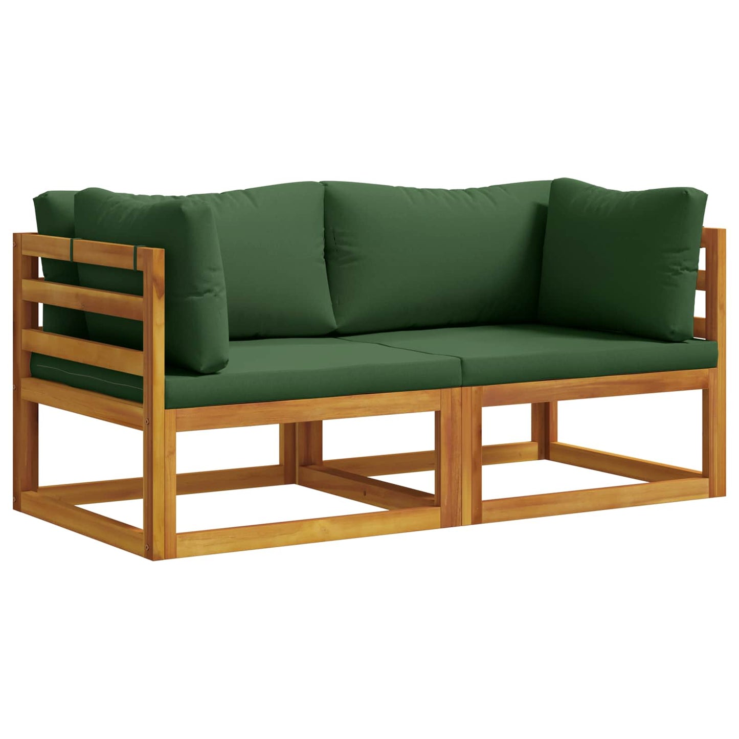 Sectional Corner Sofa with Cushions 2 pcs 2-Seater