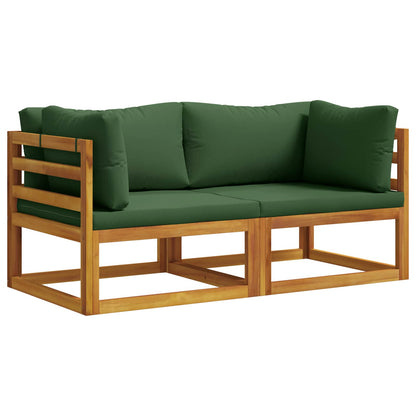Sectional Corner Sofa with Cushions 2 pcs 2-Seater