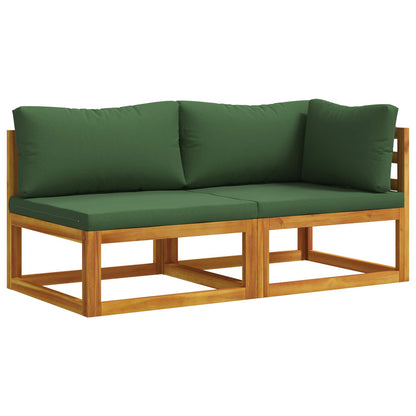 Sectional Sofa Set with Cushions 2 pcs 2-Seater