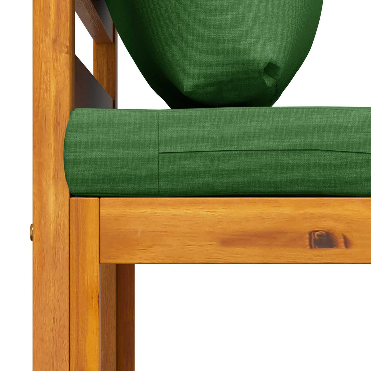 Sectional Sofa Set with Cushions 2 pcs Solid Acacia Wood