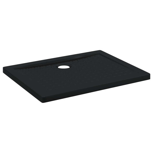 Shower Base Tray with Dots 90 x 70 x 4 cm ABS Black