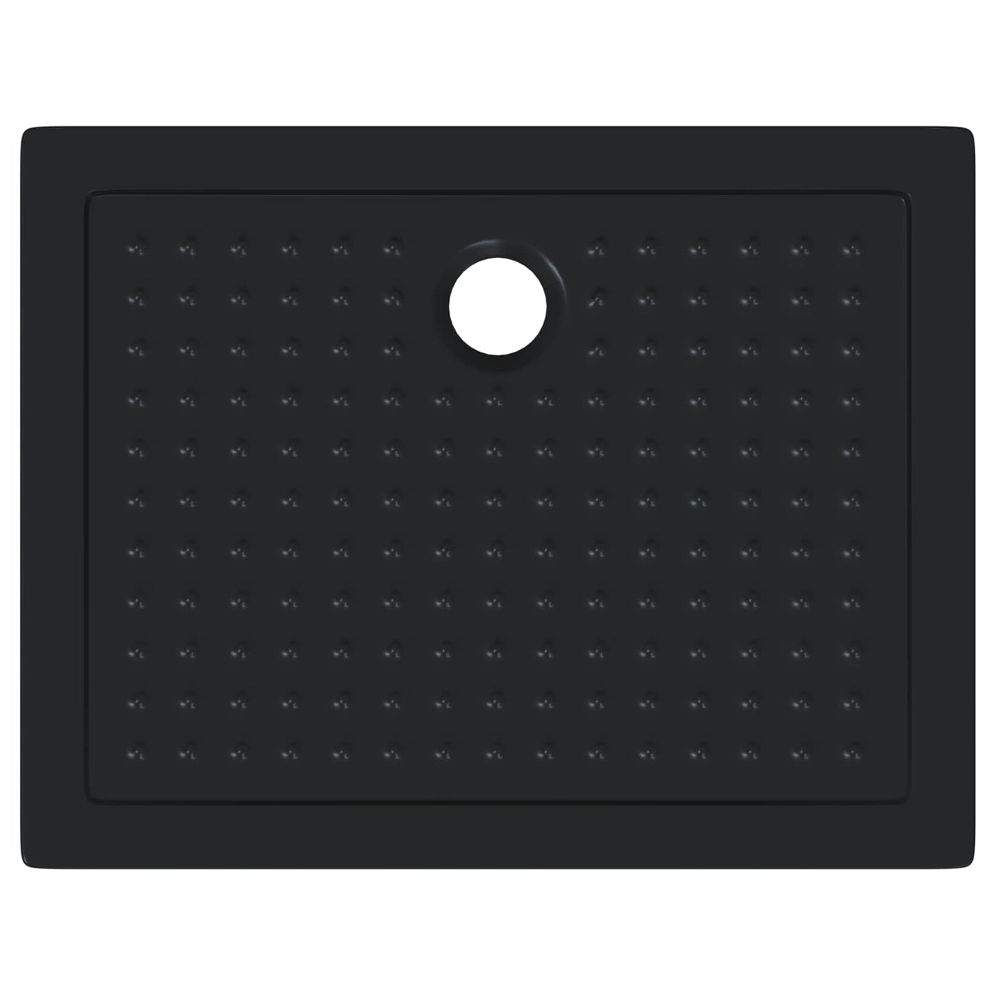 Shower Base Tray with Dots 90 x 70 x 4 cm ABS Black