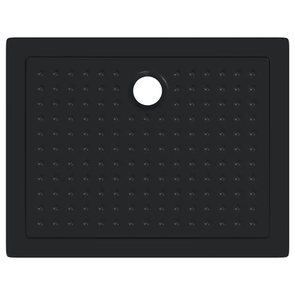 Shower Base Tray with Dots 90 x 70 x 4 cm ABS Black