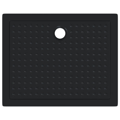 Shower Base Tray with Dots 100 x 80 x 4 cm ABS Black