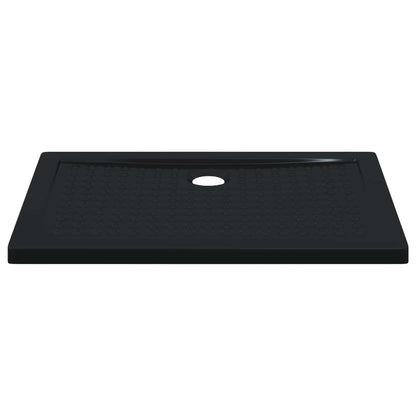 Shower Base Tray with Dots 100 x 70 x 4 cm ABS Black