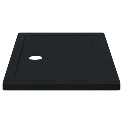 Shower Base Tray with Dots 100 x 70 x 4 cm ABS Black
