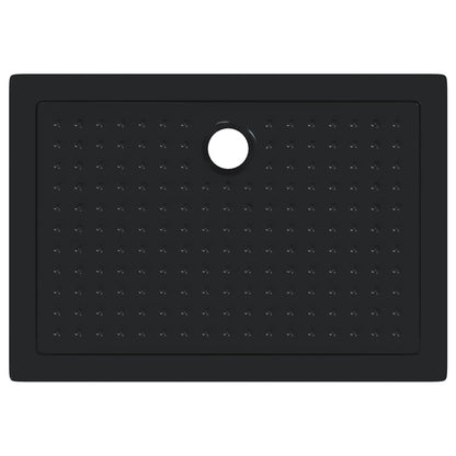 Shower Base Tray with Dots 100 x 70 x 4 cm ABS Black