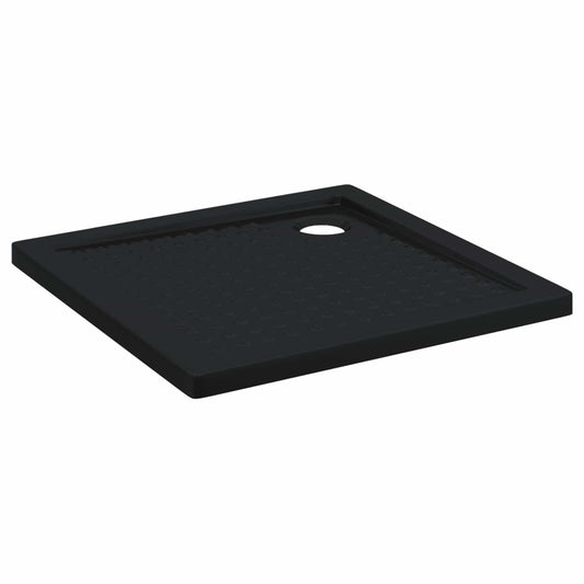 Shower Base Tray with Dots 80 x 80 x 4 cm ABS Black
