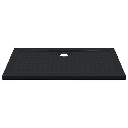 Shower Base Tray with Dots Black 120 x 80 x 4 cm ABS