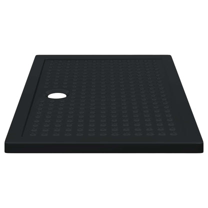 Shower Base Tray with Dots Black 120 x 80 x 4 cm ABS