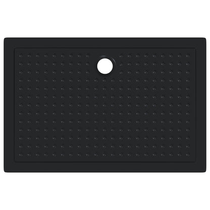 Shower Base Tray with Dots Black 120 x 80 x 4 cm ABS