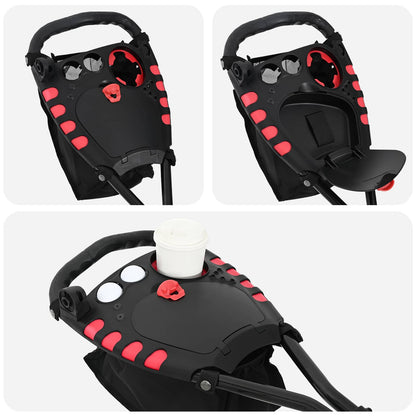 Golf Trolley Folding Manual Black 110 x 60 x 132 cm Iron