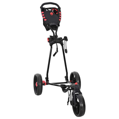 Golf Trolley Folding Manual Black 110 x 60 x 132 cm Iron