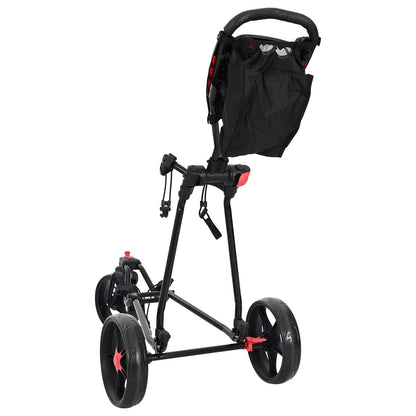 Golf Trolley Folding Manual Black 110 x 60 x 132 cm Iron