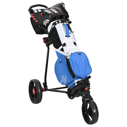 Golf Trolley Folding Manual Black 110 x 60 x 132 cm Iron
