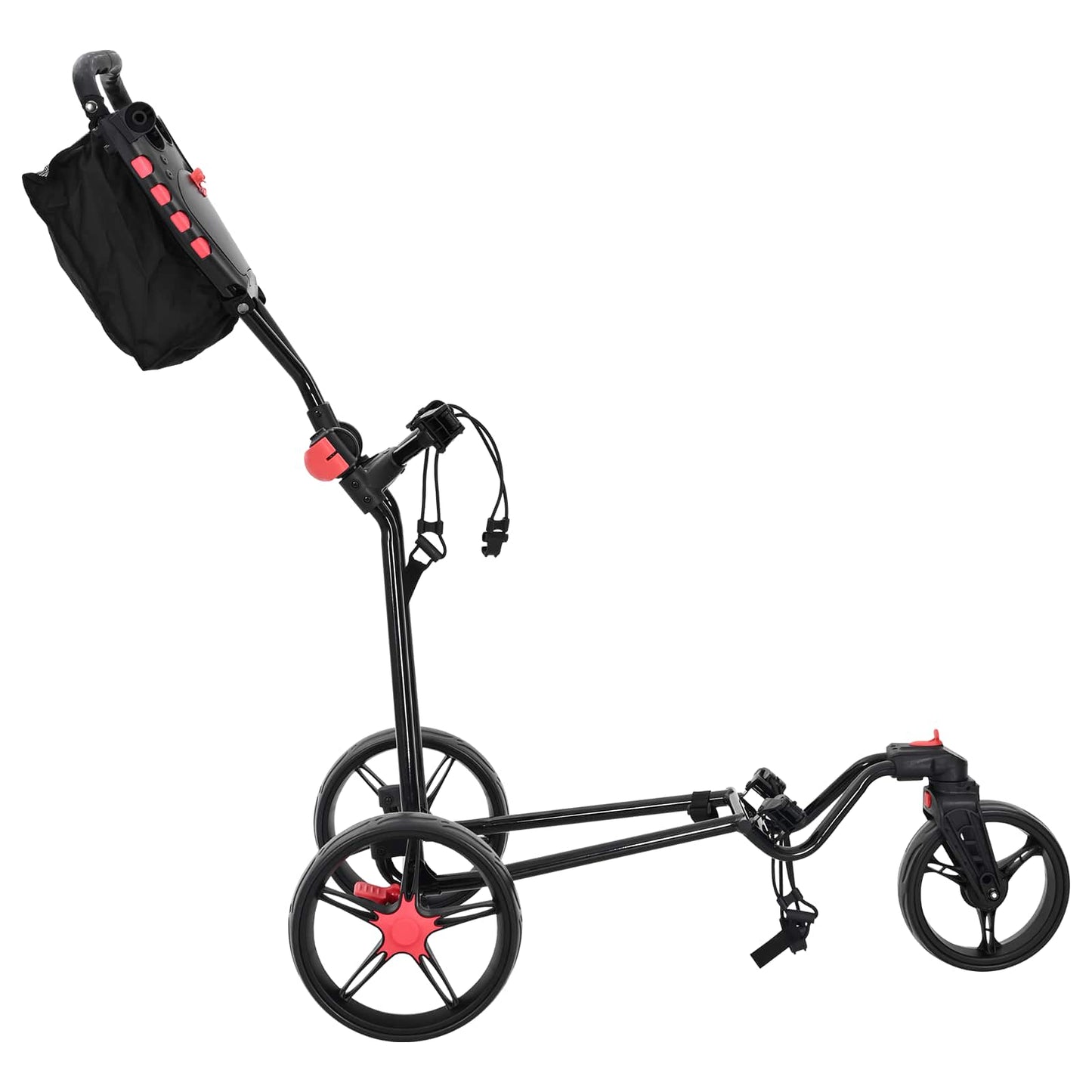 Golf Trolley Folding Manual Black 110 x 60 x 132 cm Iron