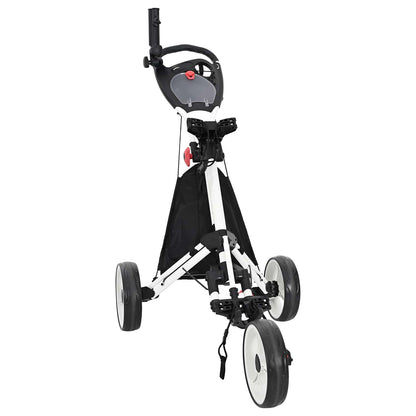 Golf Trolley Manual Black and White 100 x 69 x 114 cm Aluminium
