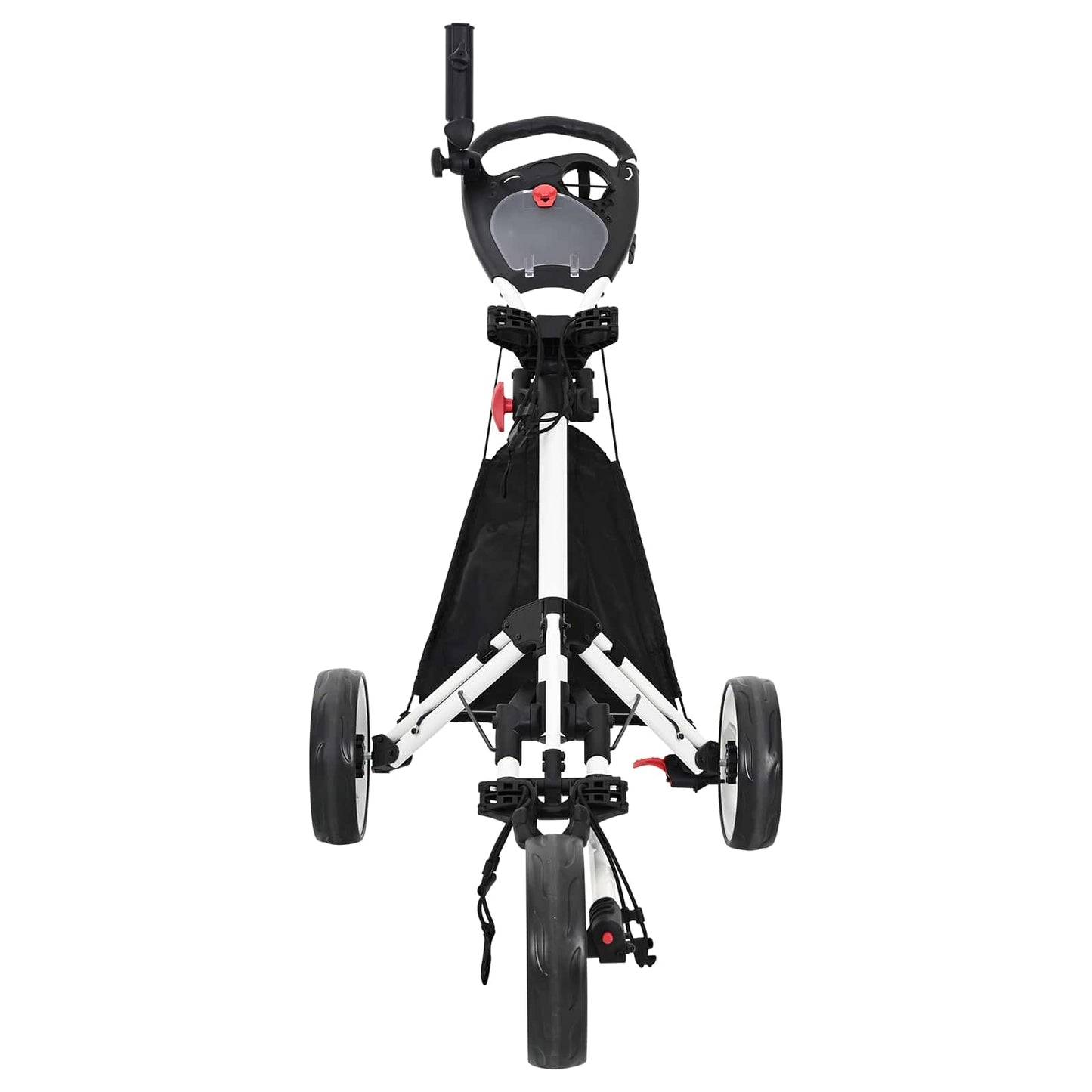 Golf Trolley Manual Black and White 100 x 69 x 114 cm Aluminium