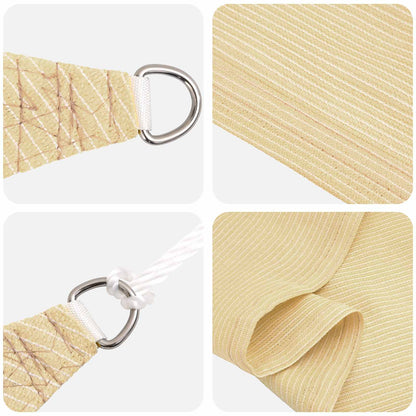 Sunshade Sail Beige 2 x 6 m HDPE