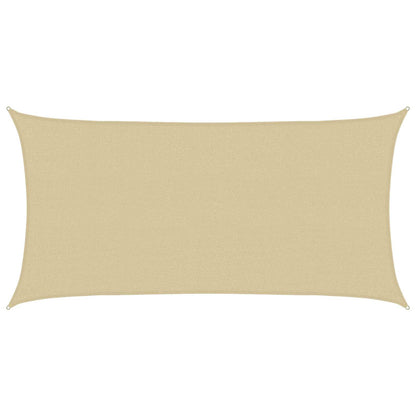 Sunshade Sail Beige 2 x 6 m HDPE