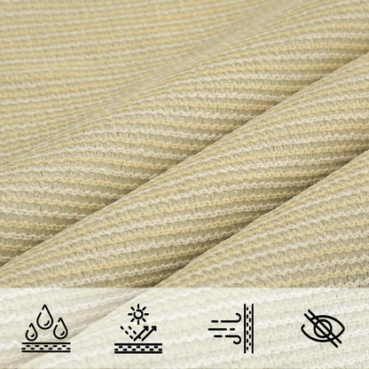 Sunshade Sail Beige 2.5 x 6 m HDPE