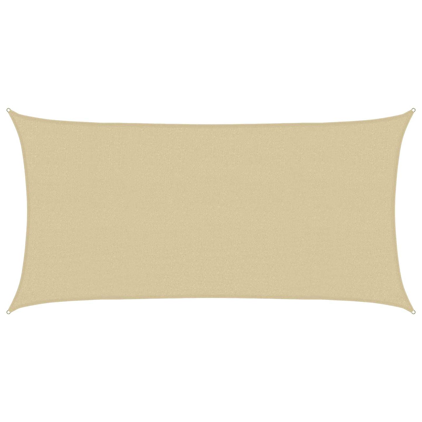 Sunshade Sail Beige 2.5 x 6 m HDPE