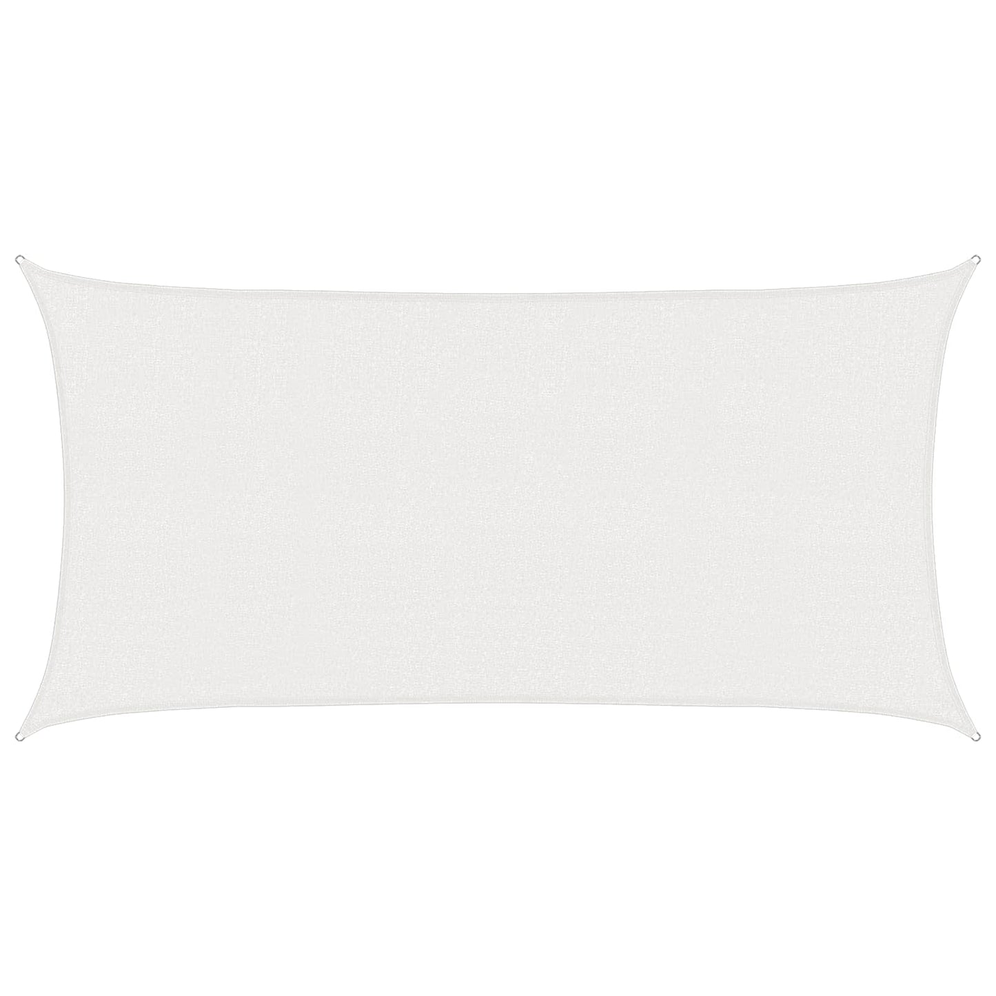 Sunshade Sail White 2.5 x 6 m HDPE