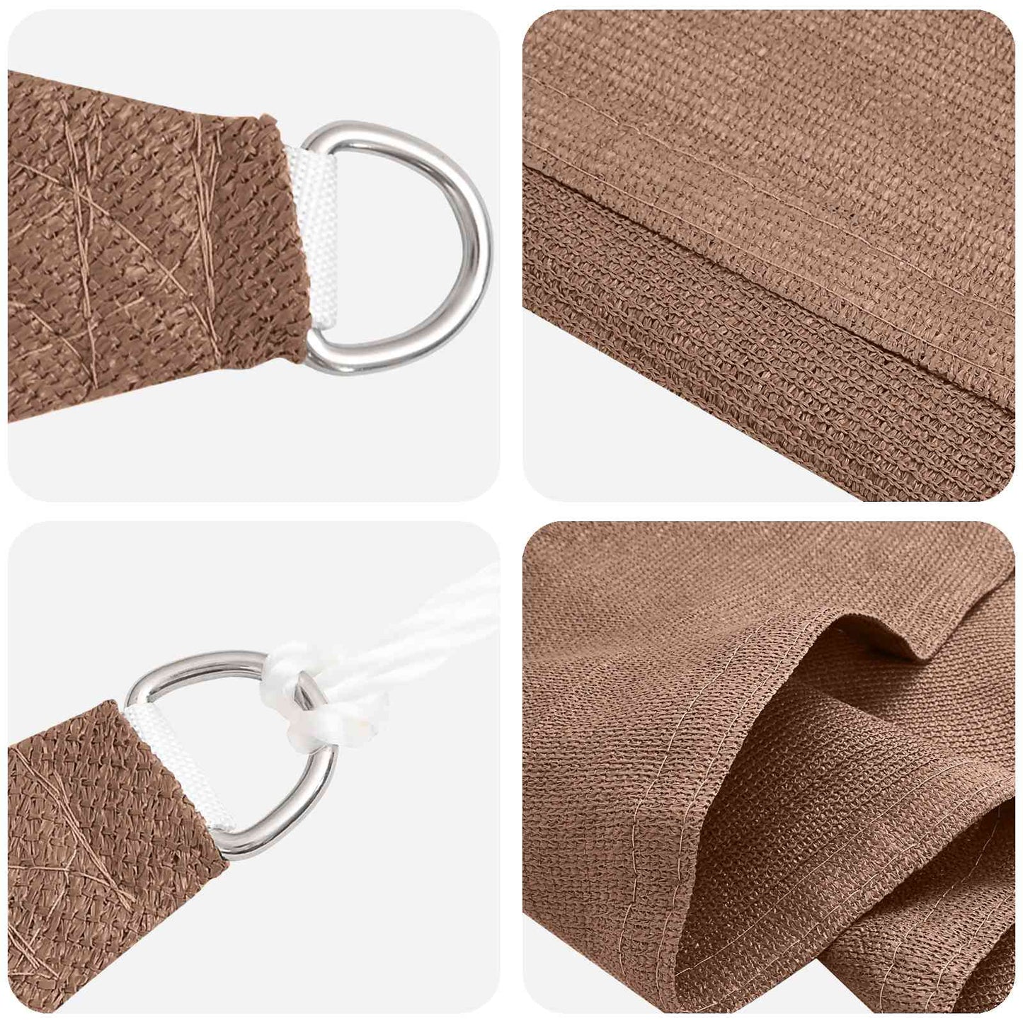 Sunshade Sail Taupe 2.5 x 6 m HDPE