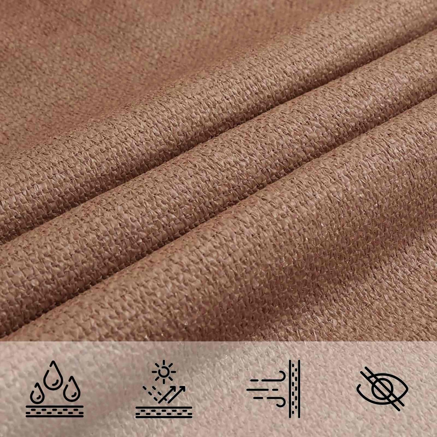 Sunshade Sail Taupe 2.5 x 6 m HDPE