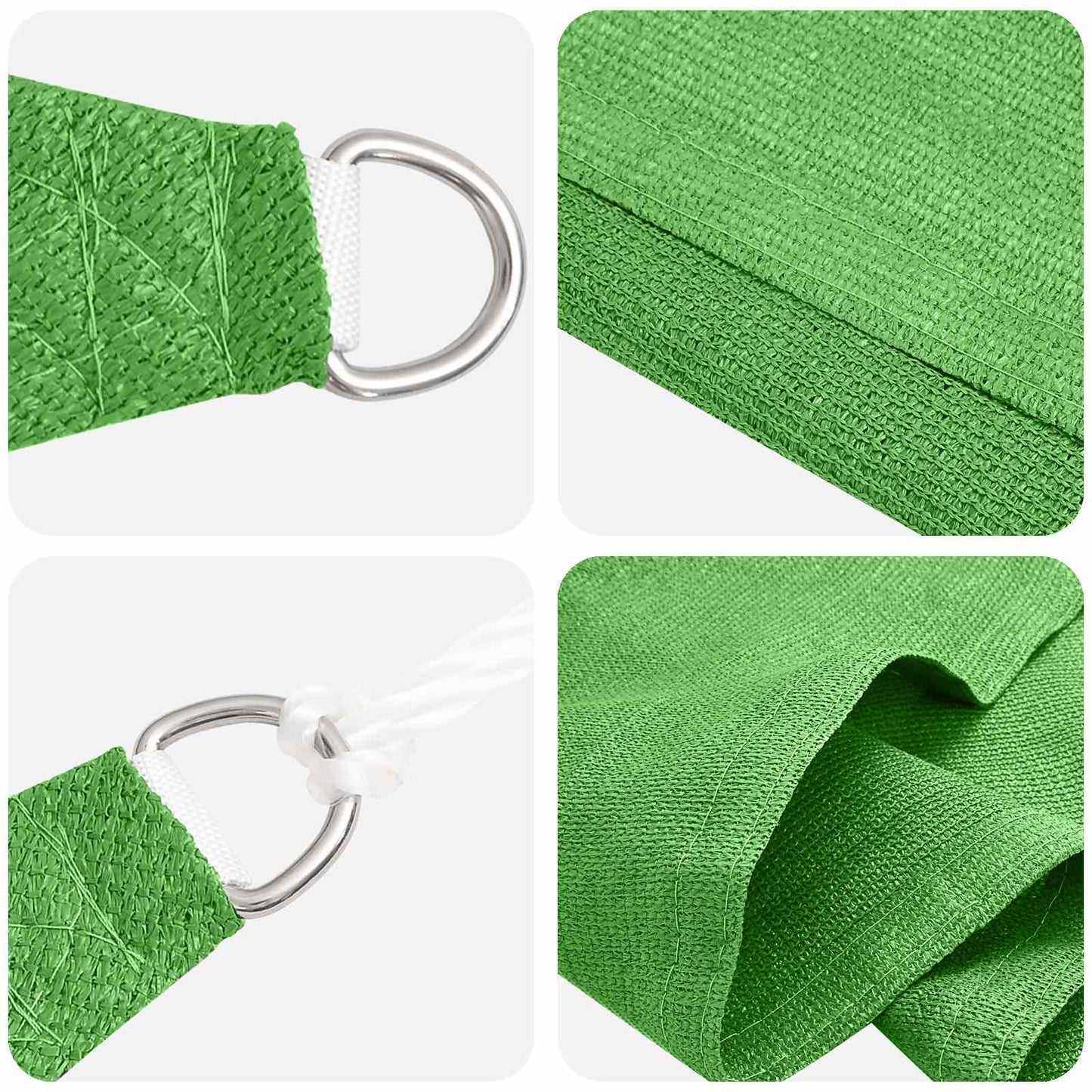 Sunshade Sail Light Green 2 x 6 m HDPE