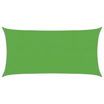 Sunshade Sail Light Green 2.5 x 6 m HDPE