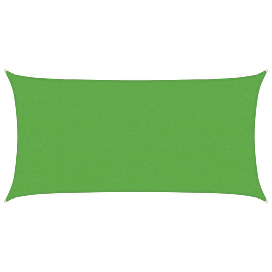 Sunshade Sail Light Green 2.5 x 6 m HDPE