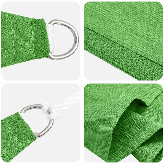 Sunshade Sail Light Green 7 x 5 x 5 m HDPE
